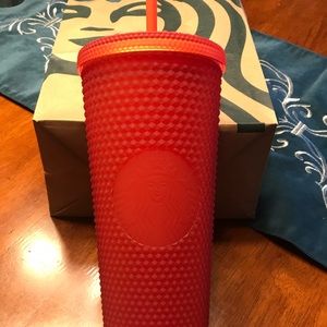 BNWT Starbucks matte red tumbler